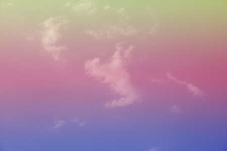 Beautiful sky with colorful clouds.