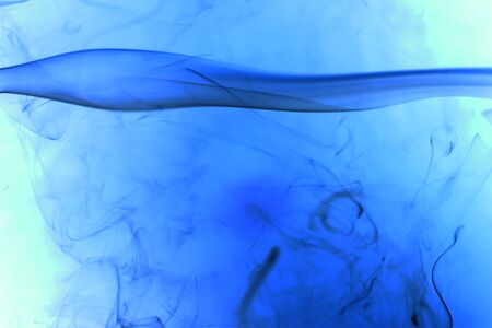 Blue smoke background.