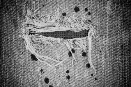 Texture of jeans , Torn denim jeans texture, Torn jeans, Old jeans, Torn blue jean fabric texture, Jeans background.の写真素材
