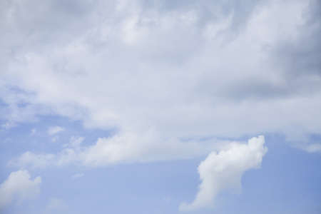 Blue sky with clouds.
