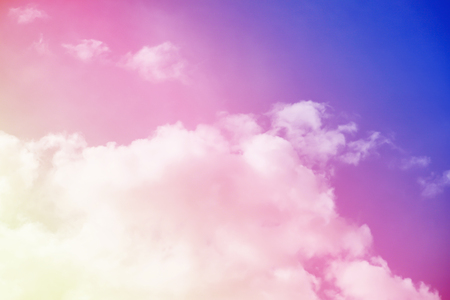 Fantastic sky and colorful clouds.の写真素材