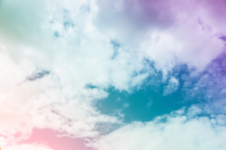 Fantastic sky and colorful clouds.の写真素材