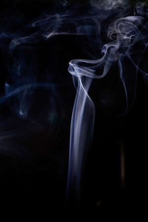 Movement of white smoke.の写真素材