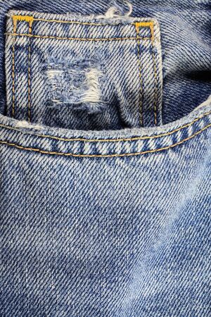 Jeans torn denim texture.