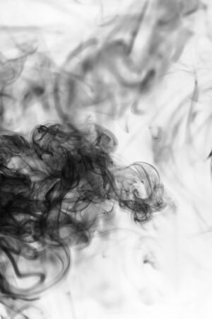 Toxic fumes movement on a white background.の写真素材