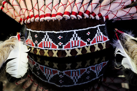 Hat  indian, indian chief headの写真素材