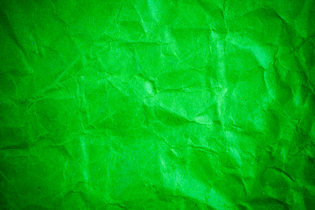 Texture crumpled green paper background.の写真素材