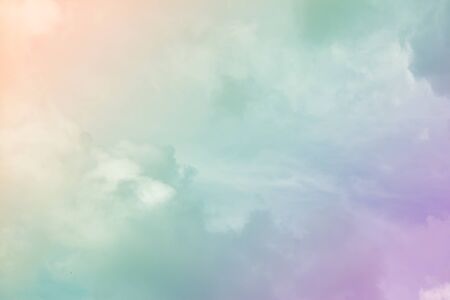 Colorful sky and clouds. (heaven)の写真素材