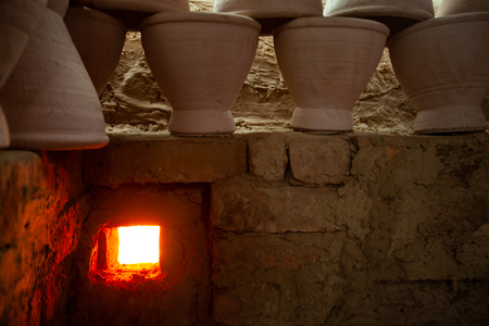 Primitive technology, Termite clay kiln.の写真素材