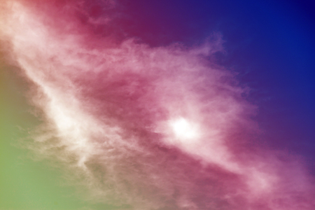 Fantastic sky and colorful clouds.の写真素材
