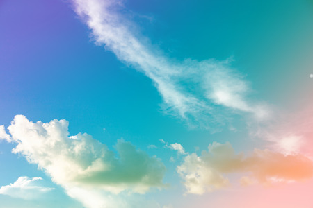 Fantastic sky and colorful clouds.の写真素材