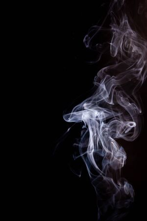 Smoke motion on black background.の写真素材