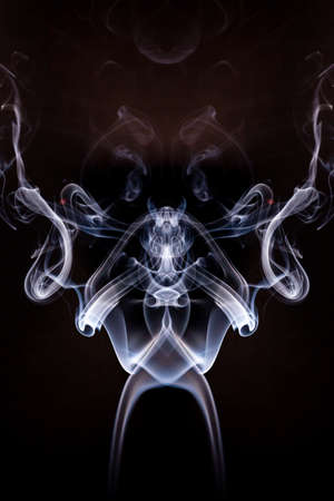 Smoke motion on black background.の写真素材