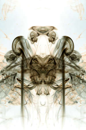 Smoke toxic movement on a white background.