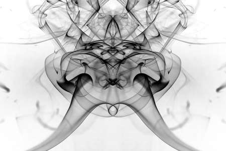Smoke toxic movement on a white background.