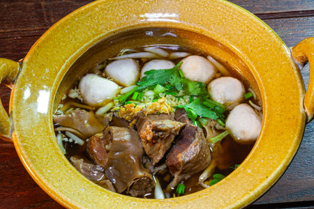 Braised beef in Clay Pot.の写真素材