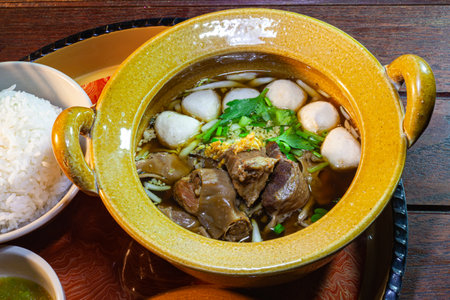 Braised beef in Clay Pot.の写真素材