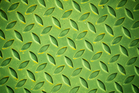 Green steel surface and rust.の写真素材