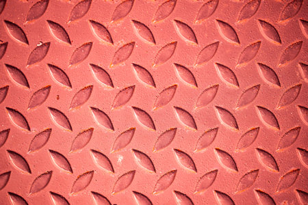 Red steel surface and rust.の写真素材