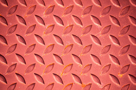 Red steel surface and rust.の写真素材