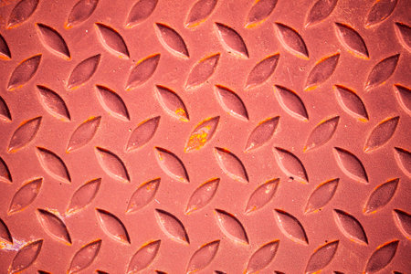 Red steel surface and rust.の写真素材