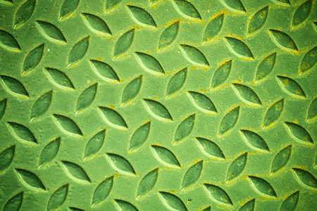 Green steel surface and rust.の写真素材