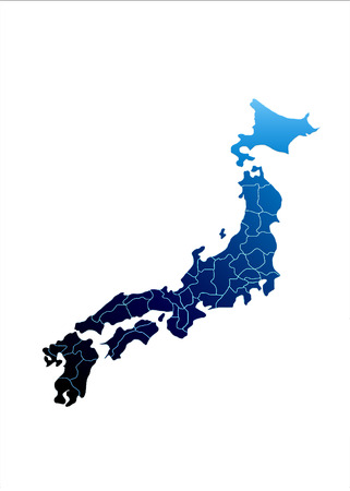 Japan mapの写真素材