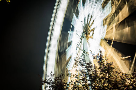 Budapest eye in the nightの写真素材