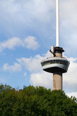 Euromast tower. A landmark of Rotterdam, The Netherlandsのeditorial素材