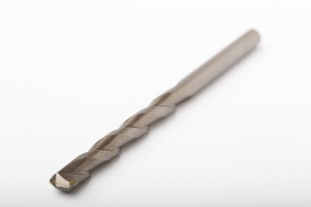 Metal drill bit isolated on white background