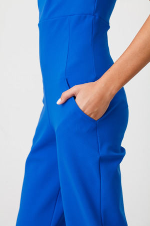 Beautiful Woman in Blue Dress on Whiteの写真素材