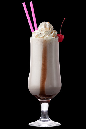 this is a cocktail on the black backgroundの写真素材