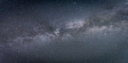 Dark night sky full of stars with milky way detail, Slovakia, Europe