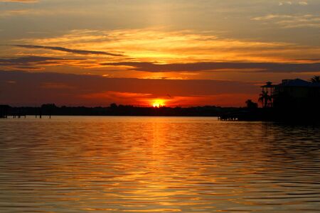 house on the waterの写真素材