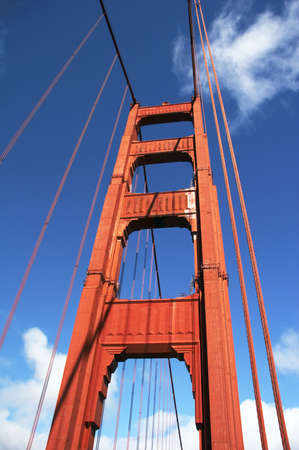 Bridge pier Golden Gate Bridge, San Francisco, California