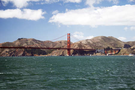 Golden Gate Bridge from seaside, San Francisco, USA