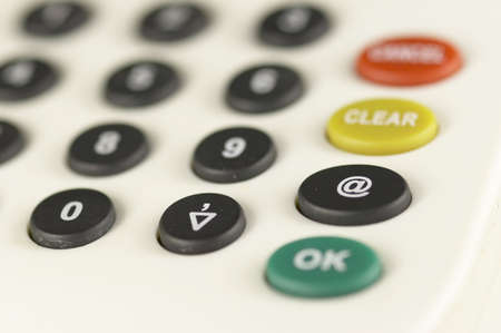 details of a card reader for internet bankingの写真素材