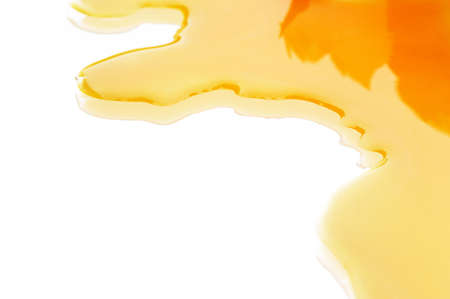 broken damaged egg on a mirror - landscape formatの写真素材