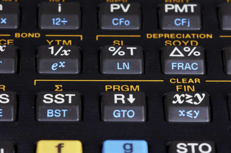 pocket calculatorの写真素材