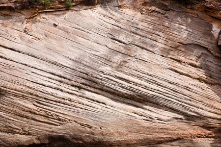 Rock formation - Zion National Park is located in the Southwestern USA, near Springdale, Utahの写真素材