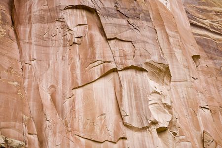Awesome red sandstone Rock Faces in Capitol Reef National Park, Utah, USAの写真素材