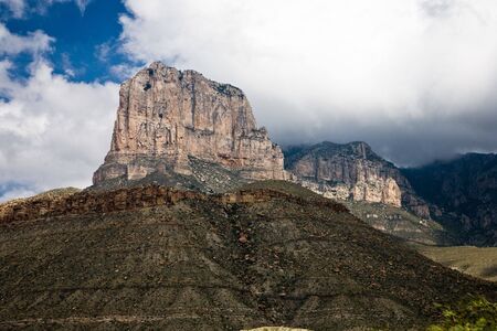 El Capitan, Guadalupe Mountains National Park in Texas, USAの写真素材