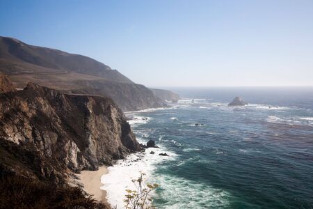Rocky Coast, Big Sur in California, USAの写真素材