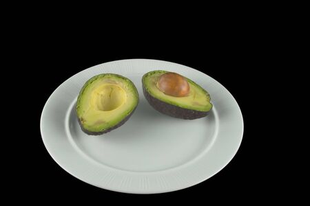 Slive avocado alphaの写真素材