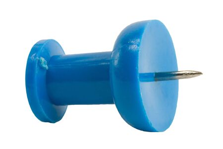 Blue thumbtack betaの写真素材