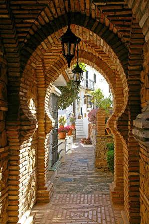 Arab styled arches in Andalusiaのeditorial素材