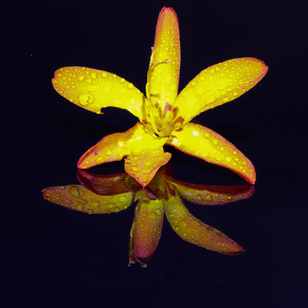 Closeup of beautiful wild flowerの写真素材