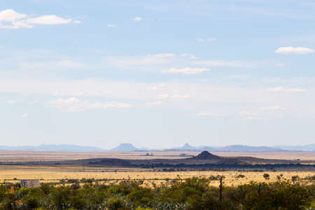 The view of Koffiebus and Teebus on the Great Karoo, South Africaの写真素材