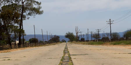 Concrete road in the Little Karoo, South Africa