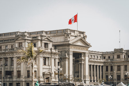Lima, Peru - January 20, 2023: Protests on the streets of Limaのeditorial素材